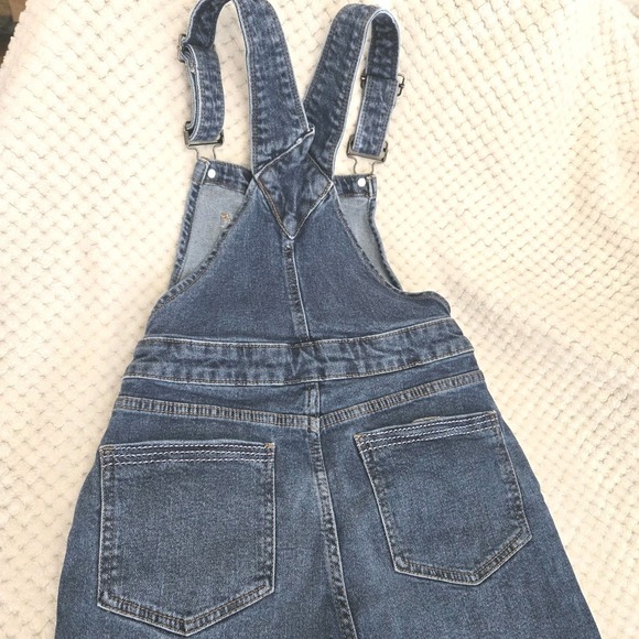 Vintage Eusie Blue Denim Overalls Kids Size 11 Pockets Belt‎ Loops - Picture 6 of 14